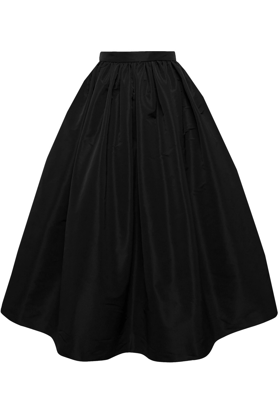 Spódnica z tafty czarna midi