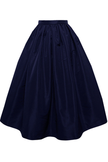 Spódnica z tafty granatowa midi by VerityHunt