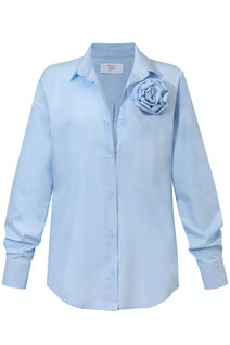 Koszula Classic Blue kwiat by FRANCHIE RULES