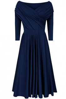 Sukienka kopertowa dwustronna midi Kate granatowa by YOU by Tokarska