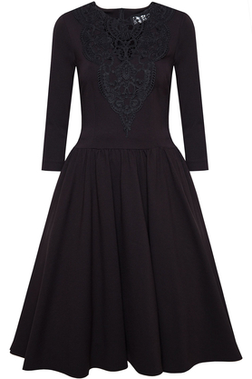 Sukienka z koronką czarna by Kasia Miciak