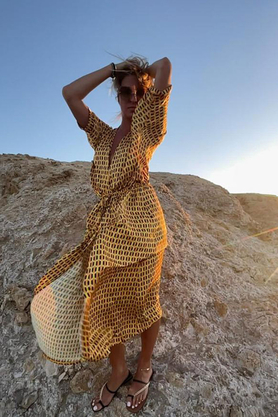 Sukienka SOPHIE żółta by SUZANA PERREZ