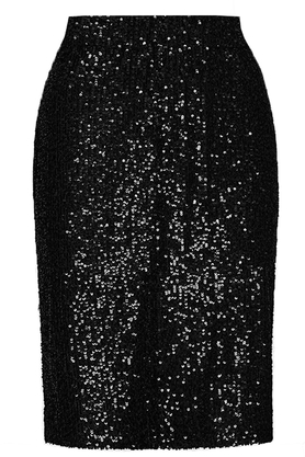 Spódnica cekinowa czarna by VerityHunt