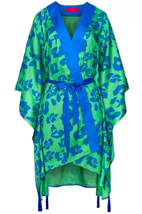 Kimono plażowe ANNA paw by SUZANA PERREZ
