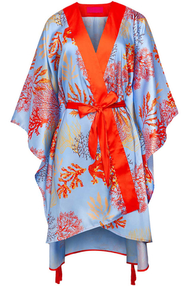 Kimono plażowe HAITI niebieskie by SUZANA PERREZ