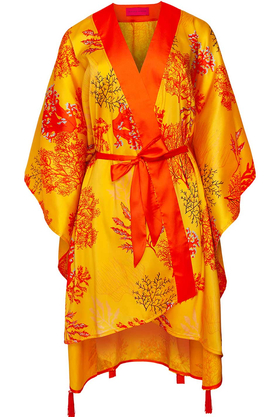 Kimono plażowe HAITI żółte by SUZANA PERREZ