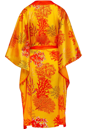 Kimono plażowe HAITI żółte by SUZANA PERREZ