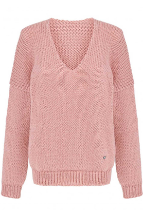 Sweter miękki Mia pudrowy róż by YOU by Tokarska