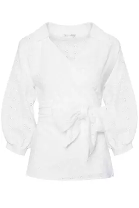 Koszula haftowana biała by Kasia Miciak