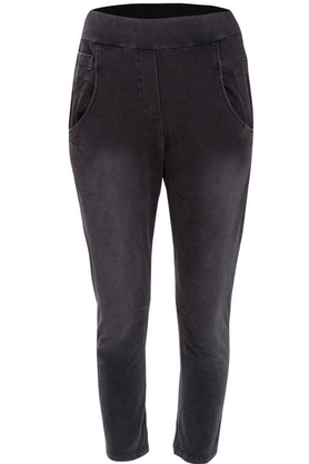 Spodnie dresowe z czarnego denimu Jeans Look 603 by LOOK made with Love 