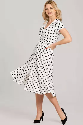 Sukienka w groszki Polka Dots Look 20 by LOOK made with Love