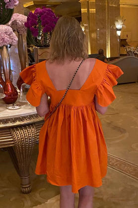 Sukienka Lola pomarańczowa by SUZANA PERREZ