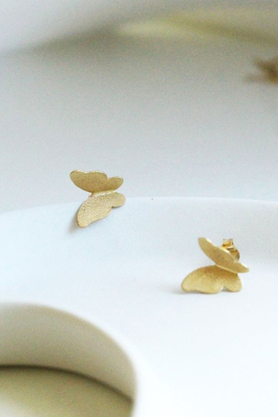 Kolczyki Motylki złote by La Tienne