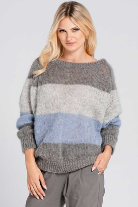 Sweter kaszmirowy z alpaką Blue Look M361 by LOOK made with Love 