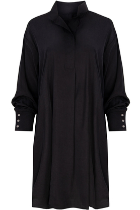 Koszulo-sukienka oversize czarna by VerityHunt