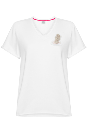 T-shirt Weronika haftowany biały by YOU by Tokarska