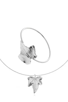 Komplet bransoletka wisiorek Ivy srebrny by Pradelle