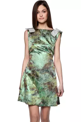 Sukienka z połyskiem zielona by Monika Błotnicka