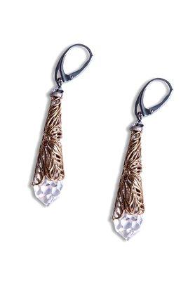 Kolczyki pałki złote by AMULETUM