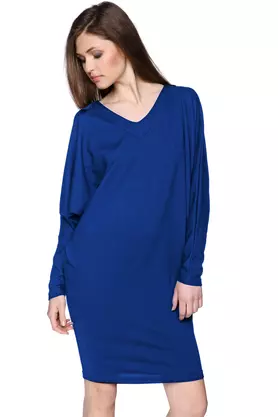 Sukienka z długim rękawem niebieska by Yuliya Babich