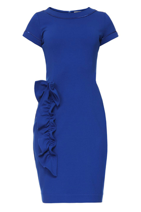 Sukienka z aplikacją niebieska by Yuliya Babich