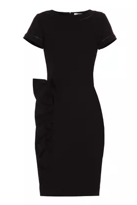 Sukienka z aplikacją czarna by Yuliya Babich