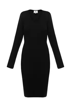 Sukienka czarna midi by Yuliya Babich