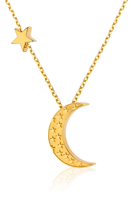 Naszyjnik Księżyc z Gwiazdką złoty by La Tienne