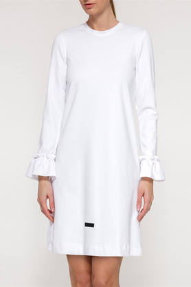 Sukienka falbany biała I by Yuliya Babich