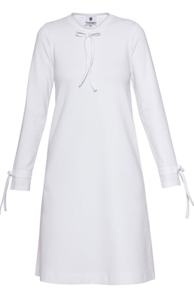 Sukienka z kokardkami biała by Yuliya Babich