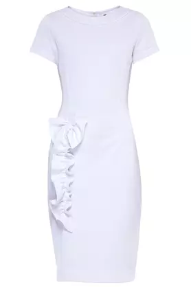 Sukienka z aplikacją biała by Yuliya Babich