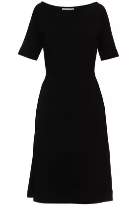 Sukienka z prostymi rękawami czarna by Yuliya Babich