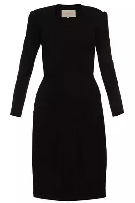 Sukienka z zakładkami czarna II by Yuliya Babich