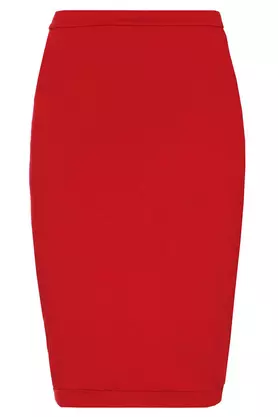 Spódnica czerwona ołówkowa by Yuliya Babich