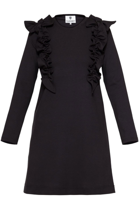 Sukienka z ozdobnym przodem czarna III by Yuliya Babich