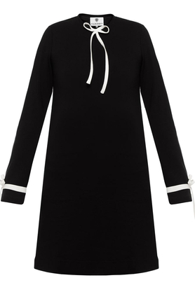 Sukienka czarna kokardka by Yuliya Babich