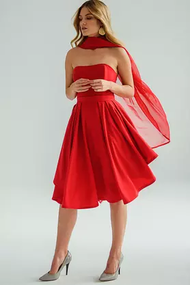 Sukienka gorsetowa czerwona by VerityHunt